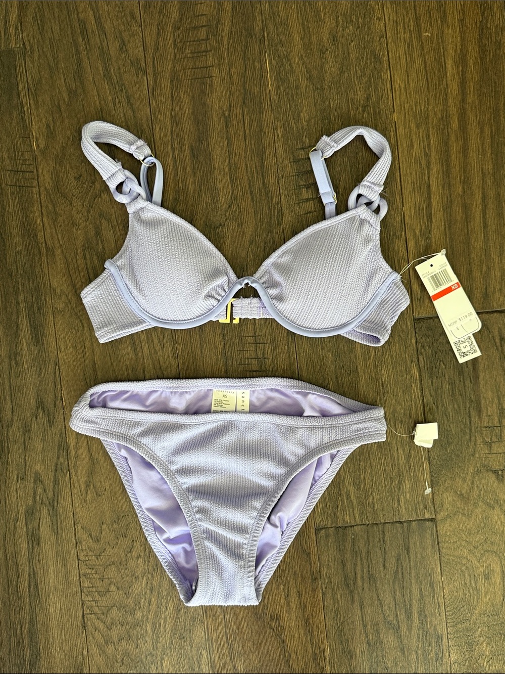 NWT Sanctuary Purple Bikini Set XS